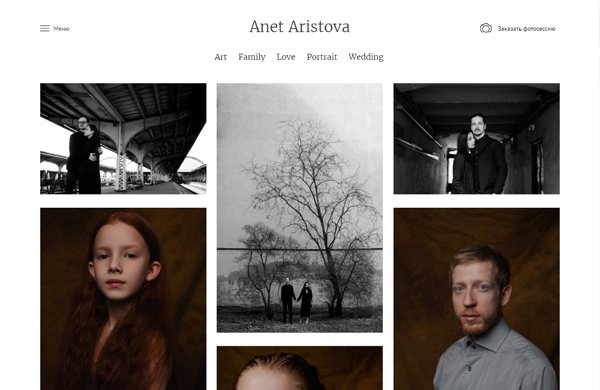 Minimalist WordPress theme for photographers, designers, illustrators