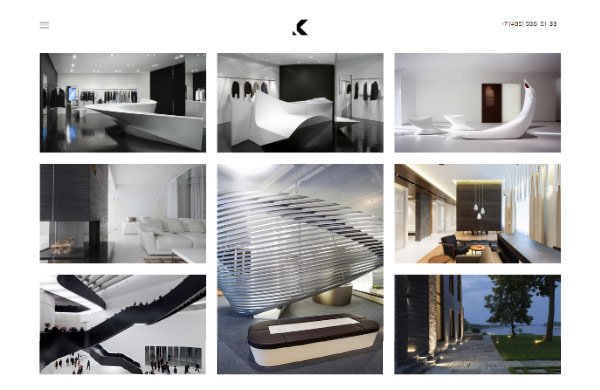 Design and development of portfolio website for Architecutre Studio from Moscow